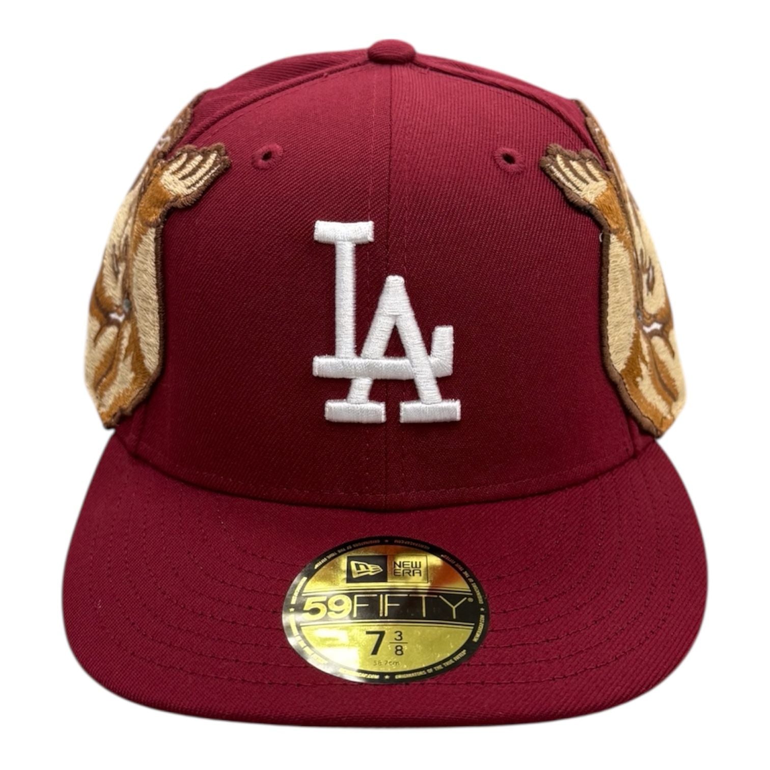 Jon Stan Dodgers Fitted (Burgundy)
