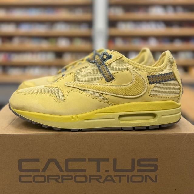 Nike Air Max 1 Travis Scott Cactus Jack Saturn Gold - Preowned