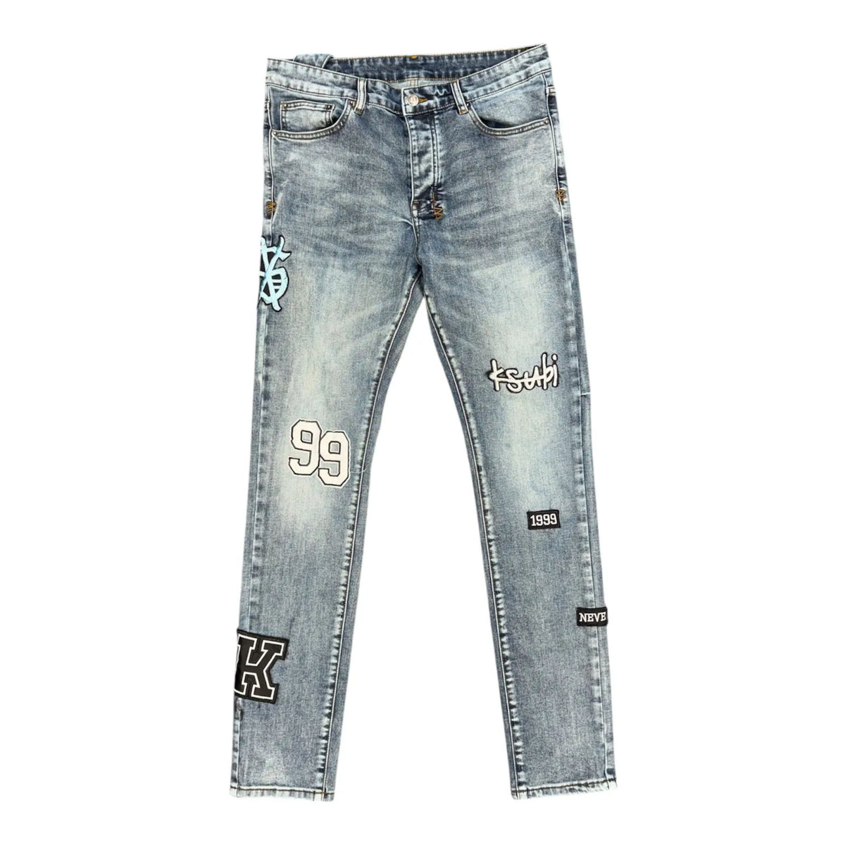 Ksubi Chitch Krystal Patch Denim (Blue) - Preowned