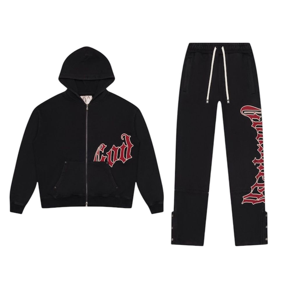 Godspeed OG Logo V2 Sweatsuit (Black/Red)