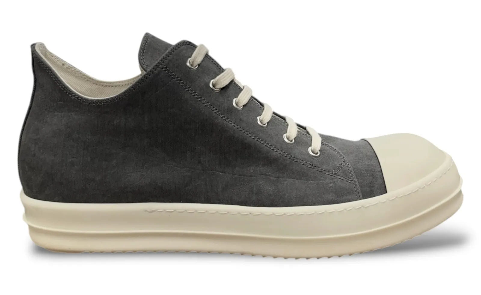 Rick Owens DRKSHDW Denim Low Sneakers Dust/Milk - Preowned