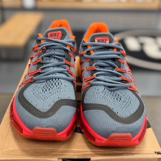 Nike Air Max 2015 Cool Grey/White-Bright Crimson - Preowned