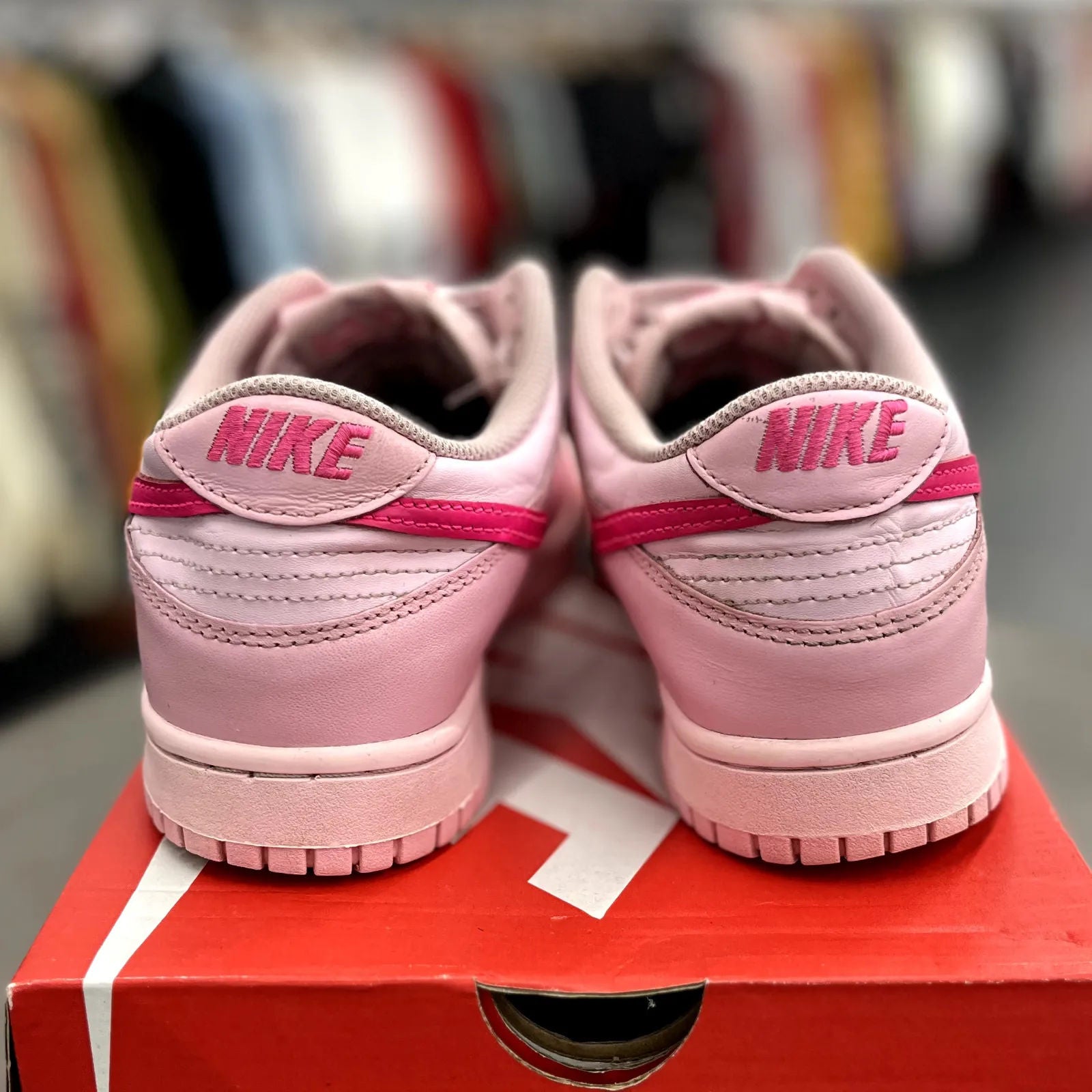 Nike Dunk Low Triple Pink (GS) - Preowned