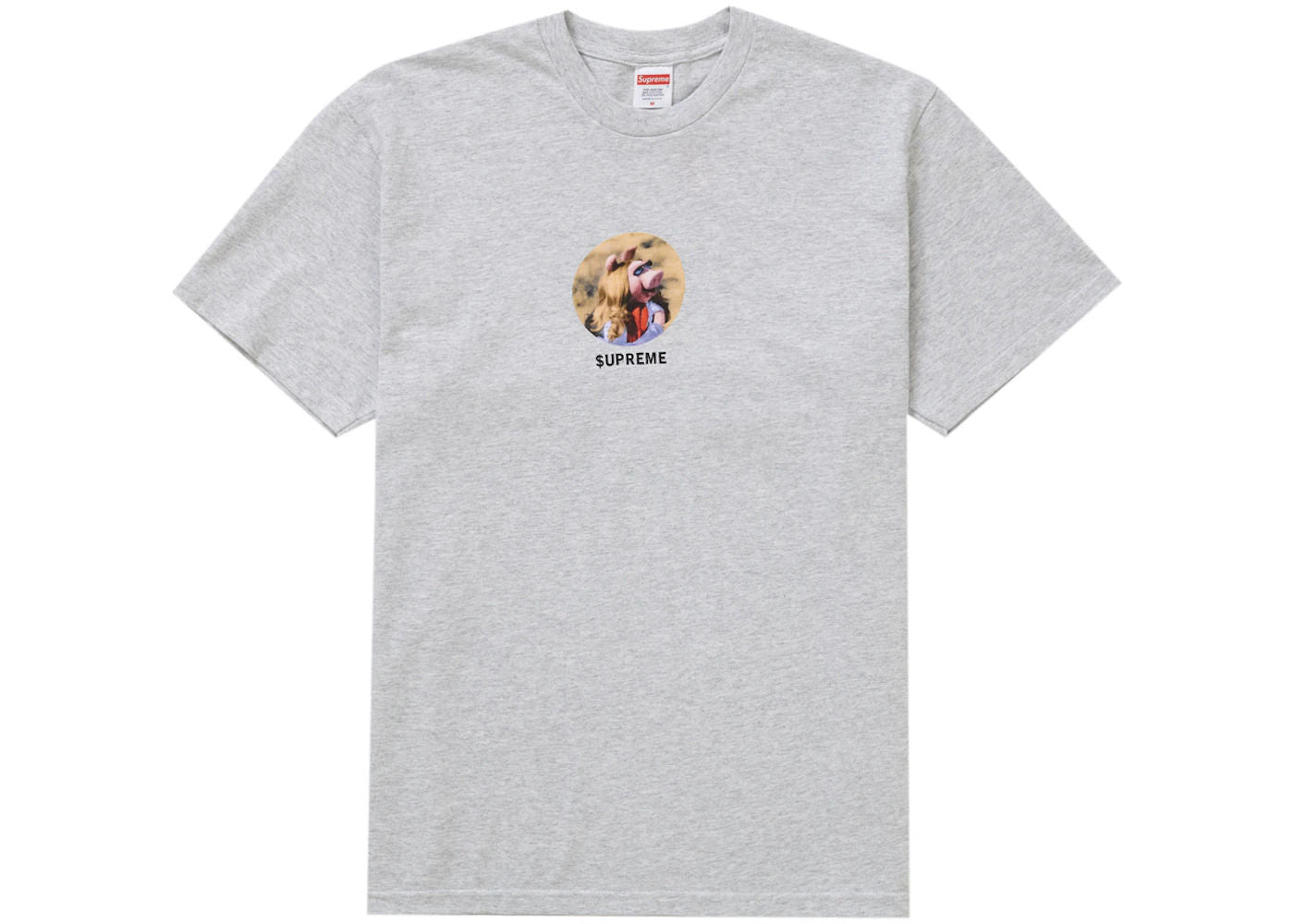 Supreme Miss Piggy Tee Ash Grey