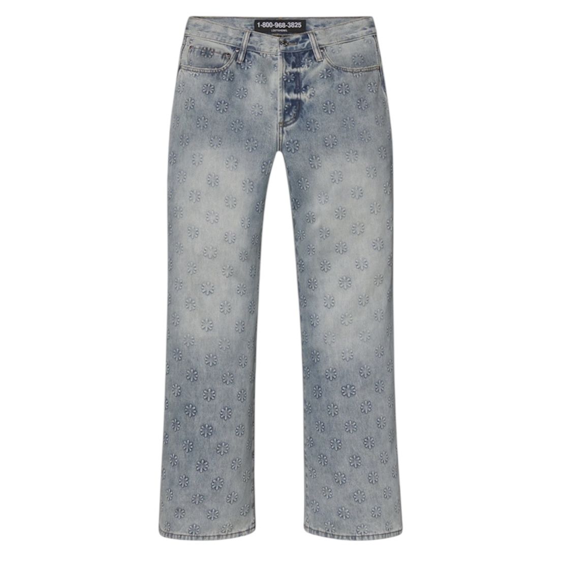 Lostshdws Embossed Denim Pant (Blue) - Preowned