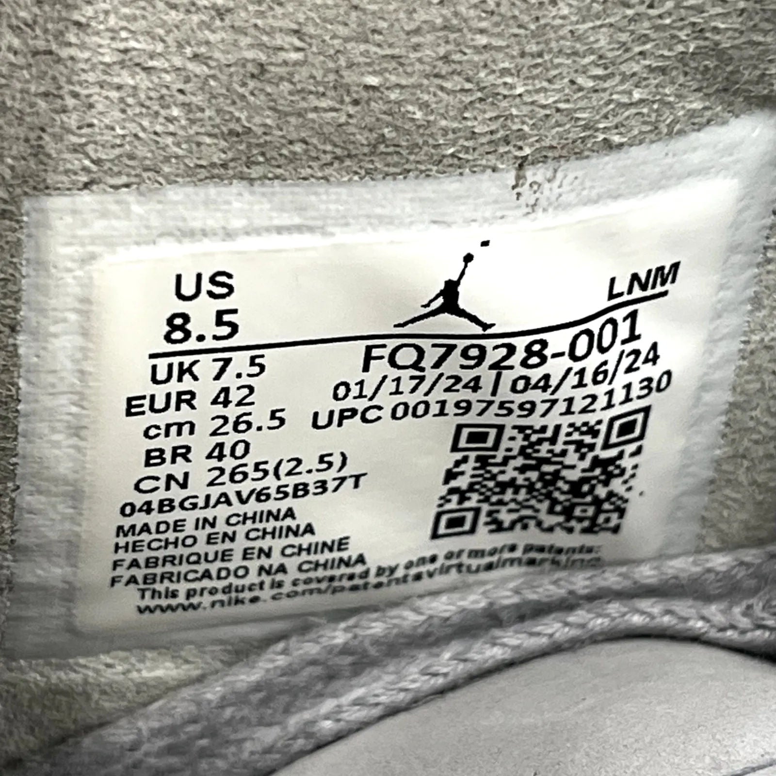 Jordan 4 Retro SE Paris Olympics Wet Cement - Preowned
