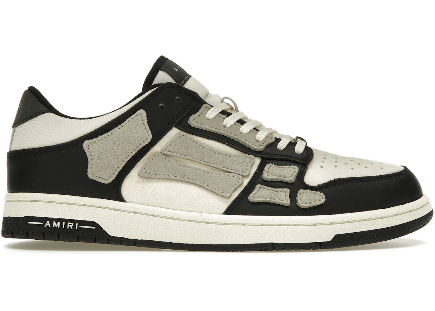 AMIRI Skel Low Top Low Black Alabaster - Preowned