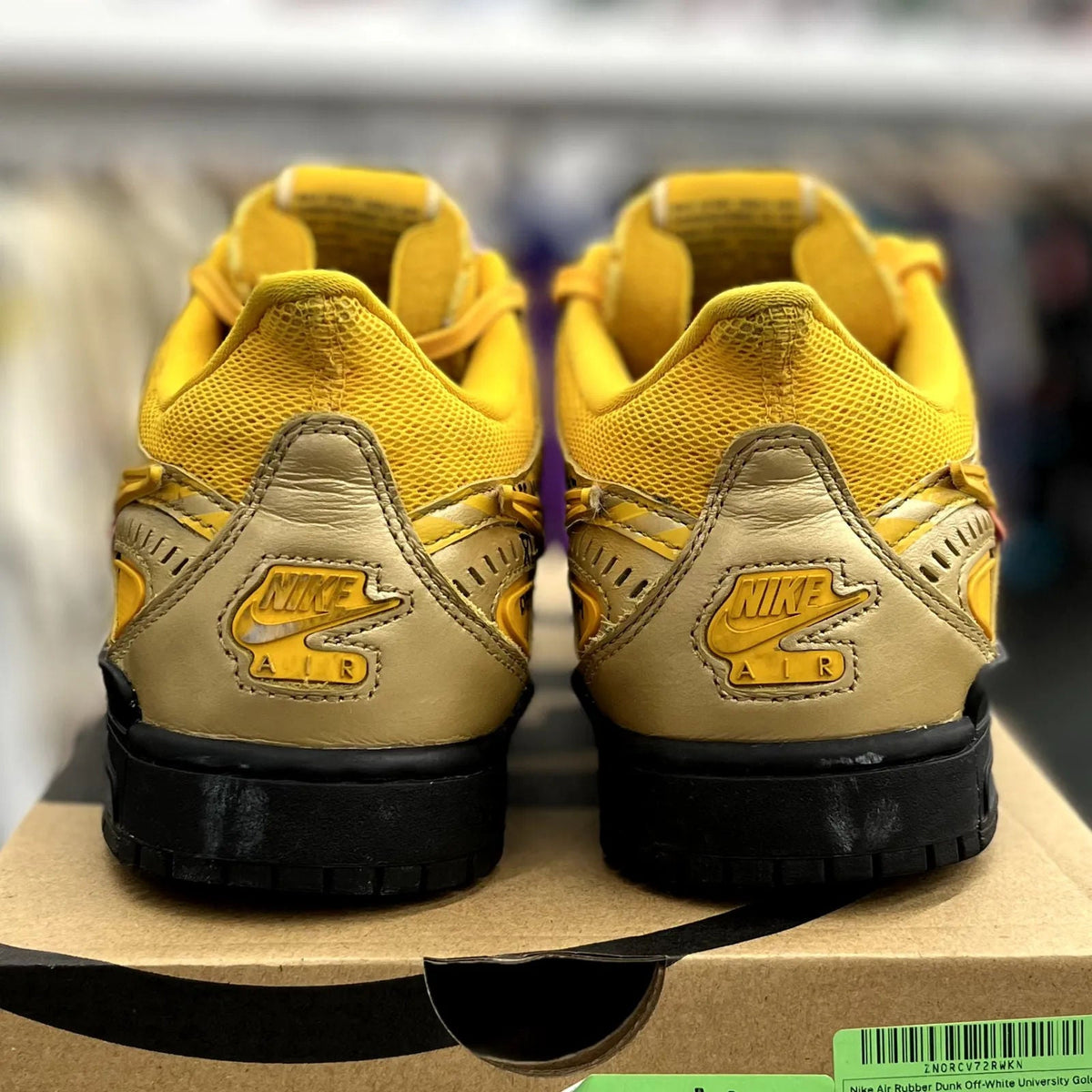 Nike Air Rubber Dunk Off-White University Gold - Preowned
