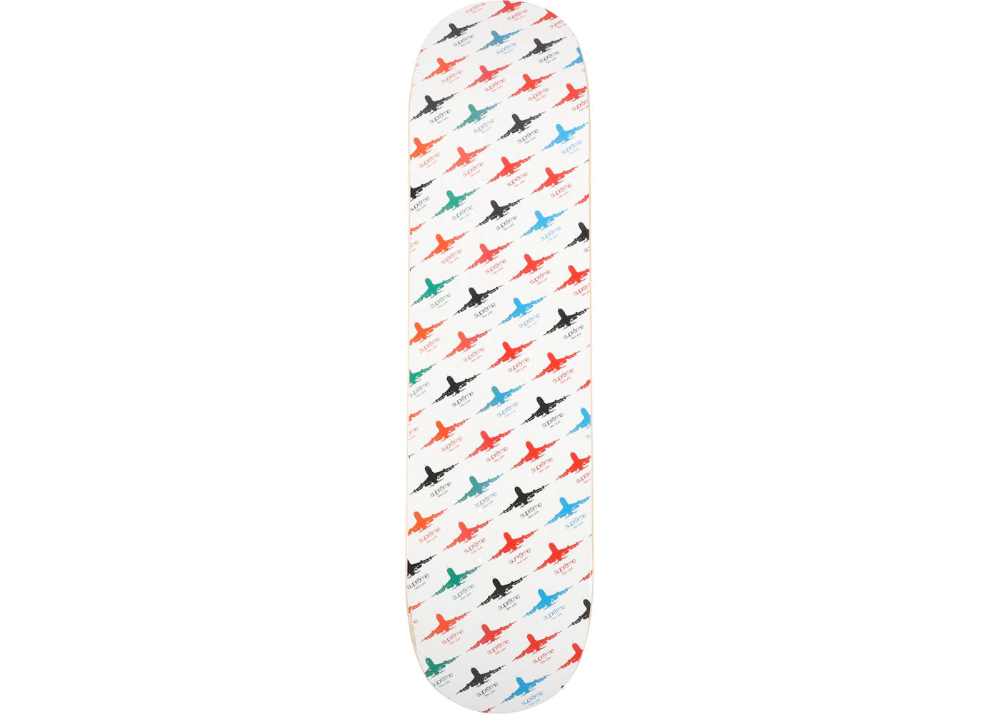 Supreme Planes Logo Skateboard Deck Multi