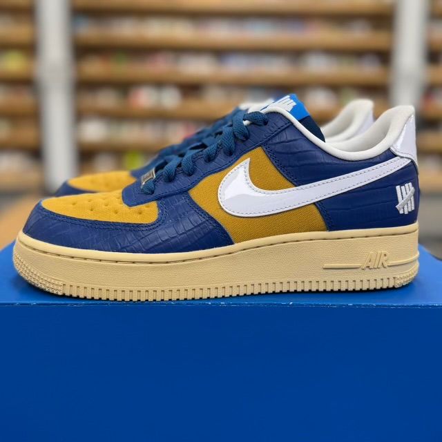 Nike Air Force 1 Low SP Undefeated 5 On It Blue Yellow Croc - Preowned