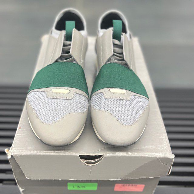 Balenciaga Race Runner Grey Green - Preowned