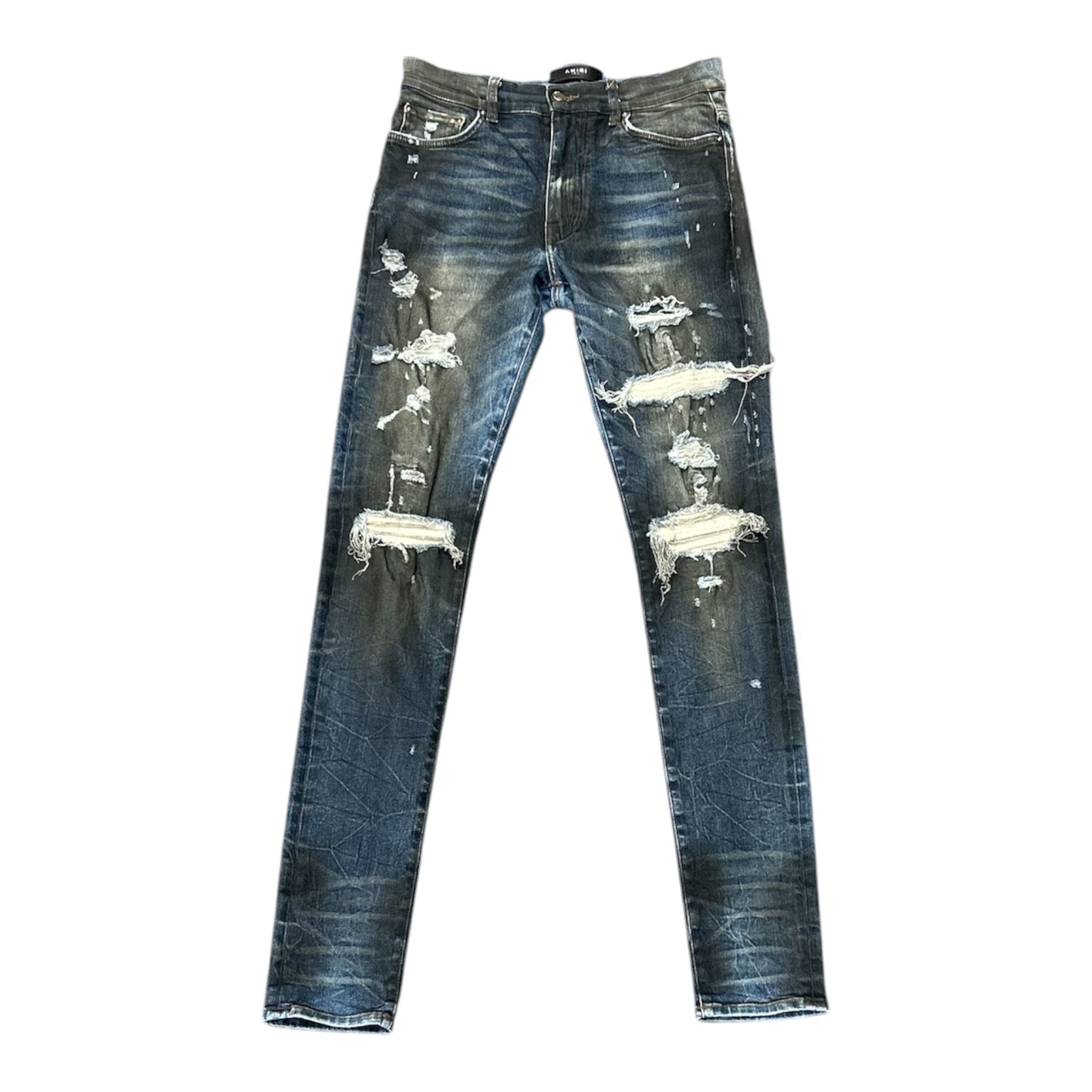 Amiri Mx1 Wax Jean (Indigo) - Preowned