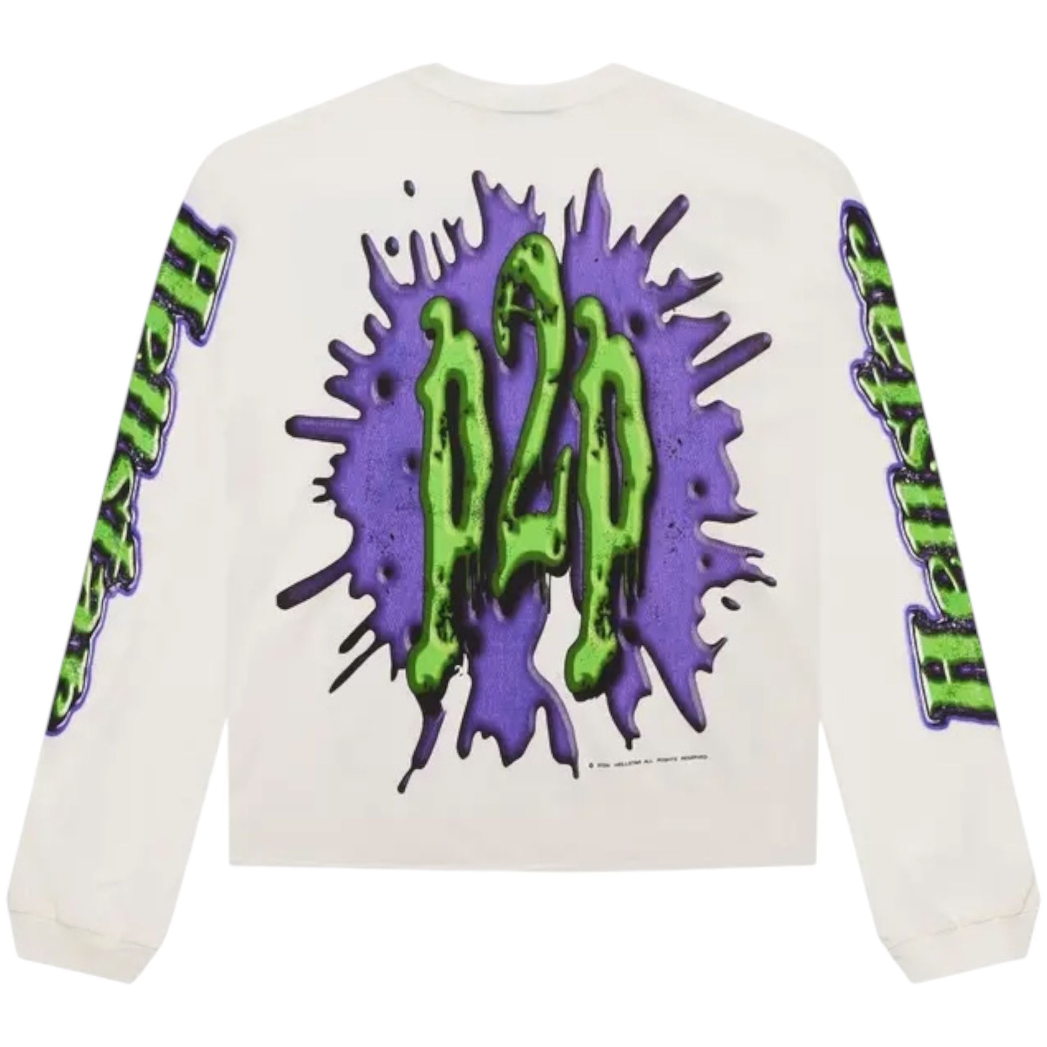 Hellstar Horror Book Longsleeve (White)