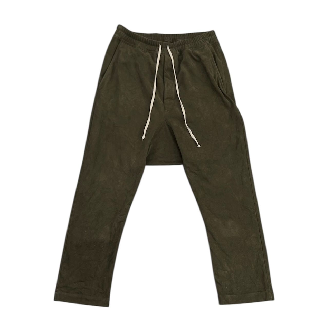 Rick Owens Strobe Drawstring Pants Green (FW22) - Preowned