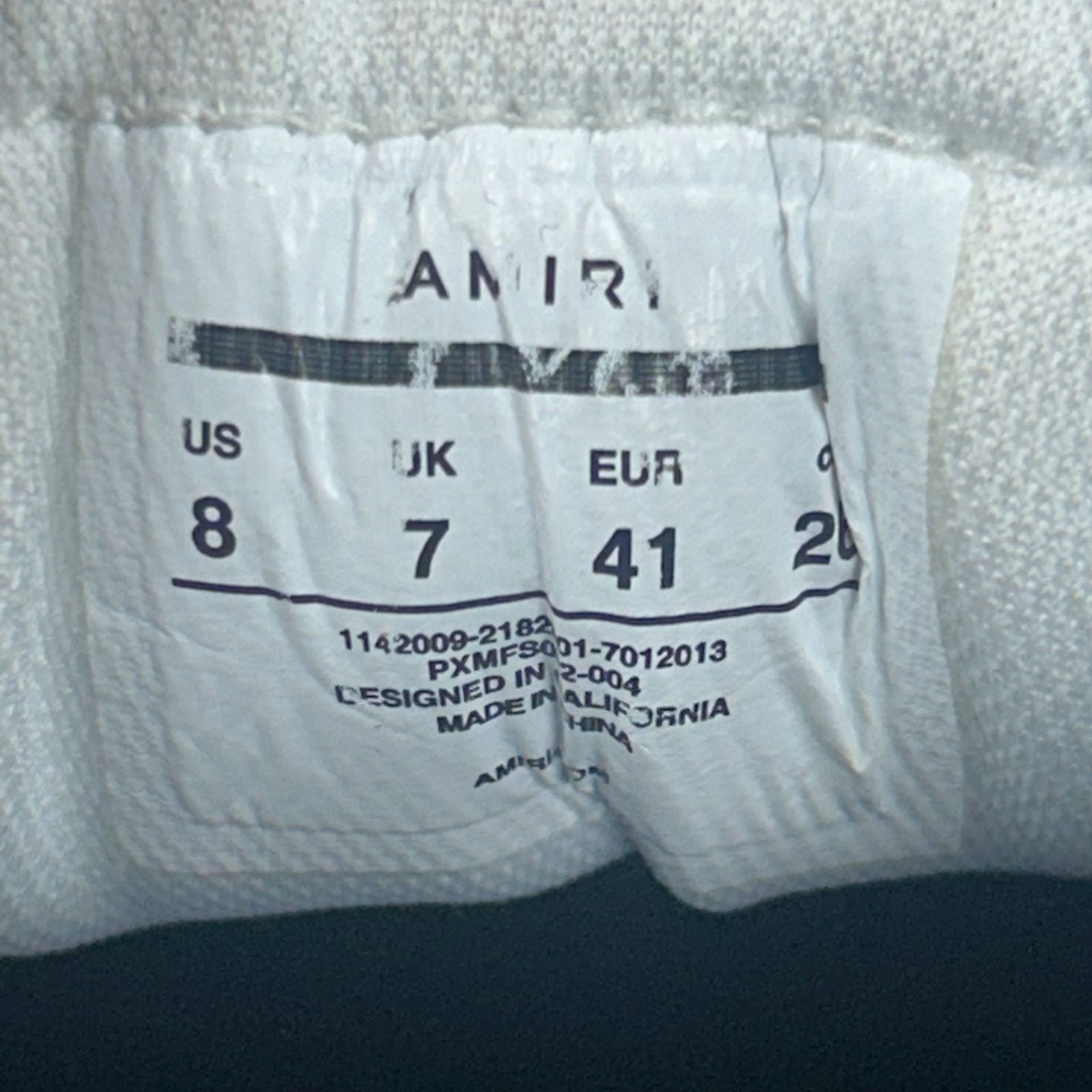 AMIRI Skel Top Low Black White - Preowned