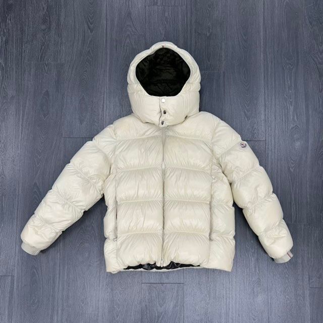 Moncler Orizaba Down Jacket (Cream) - Preowned