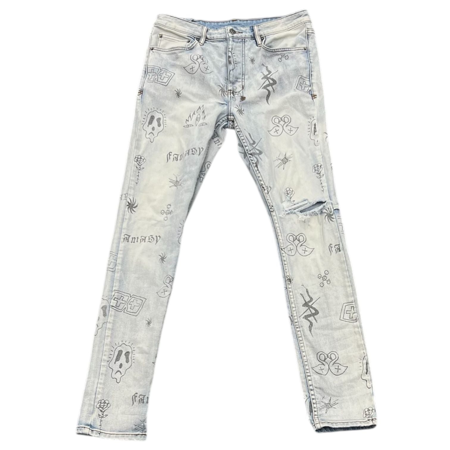 Ksubi Chitch Stik N Poke (Washed Blue) - Preowned