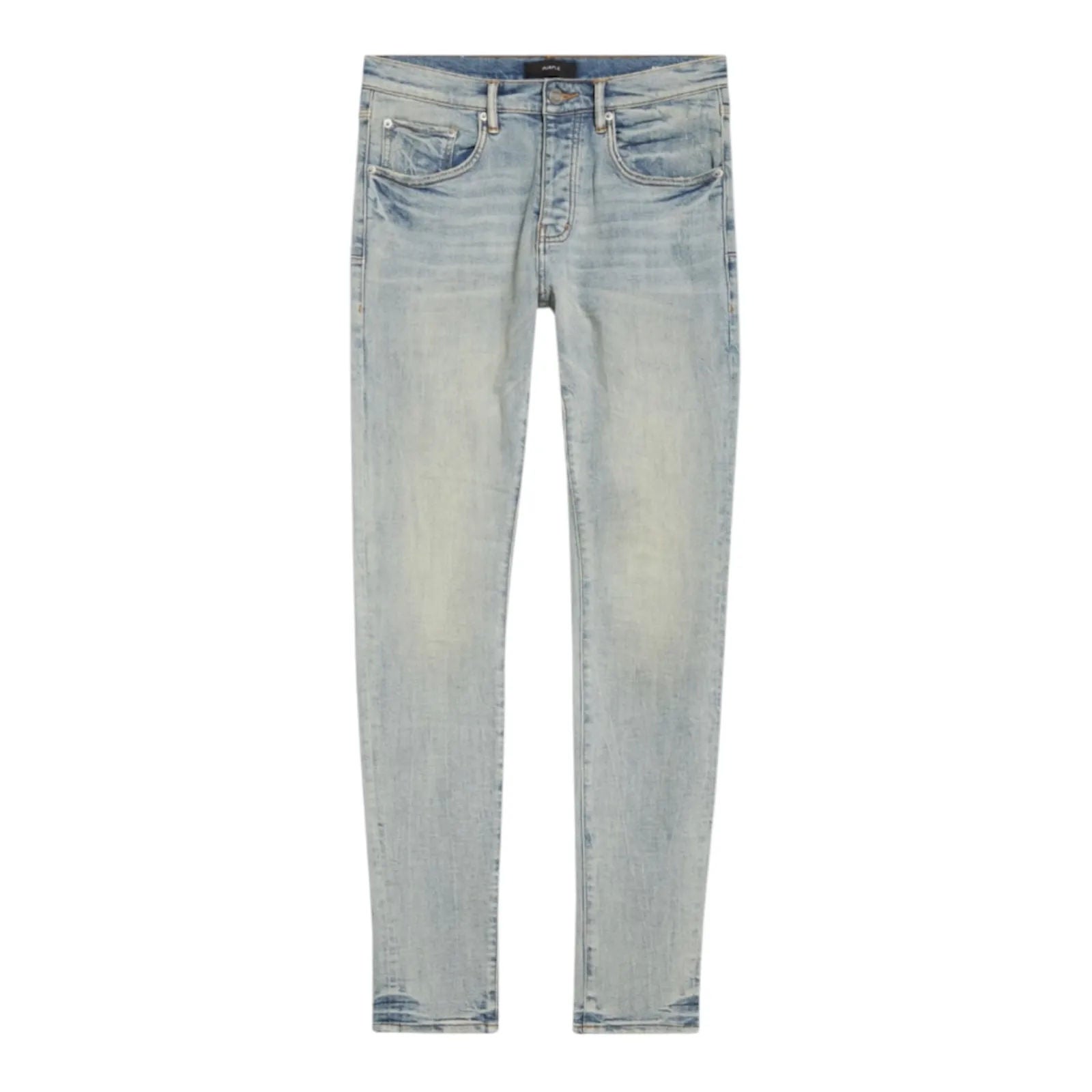 Purpe Brand Fade Down Skinny Jeans (Light Indigo)