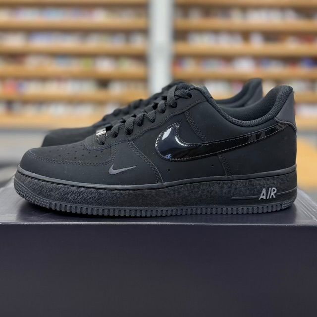Nike Air Force 1 Low '07 LV8 Black Patent Swoosh - Preowned