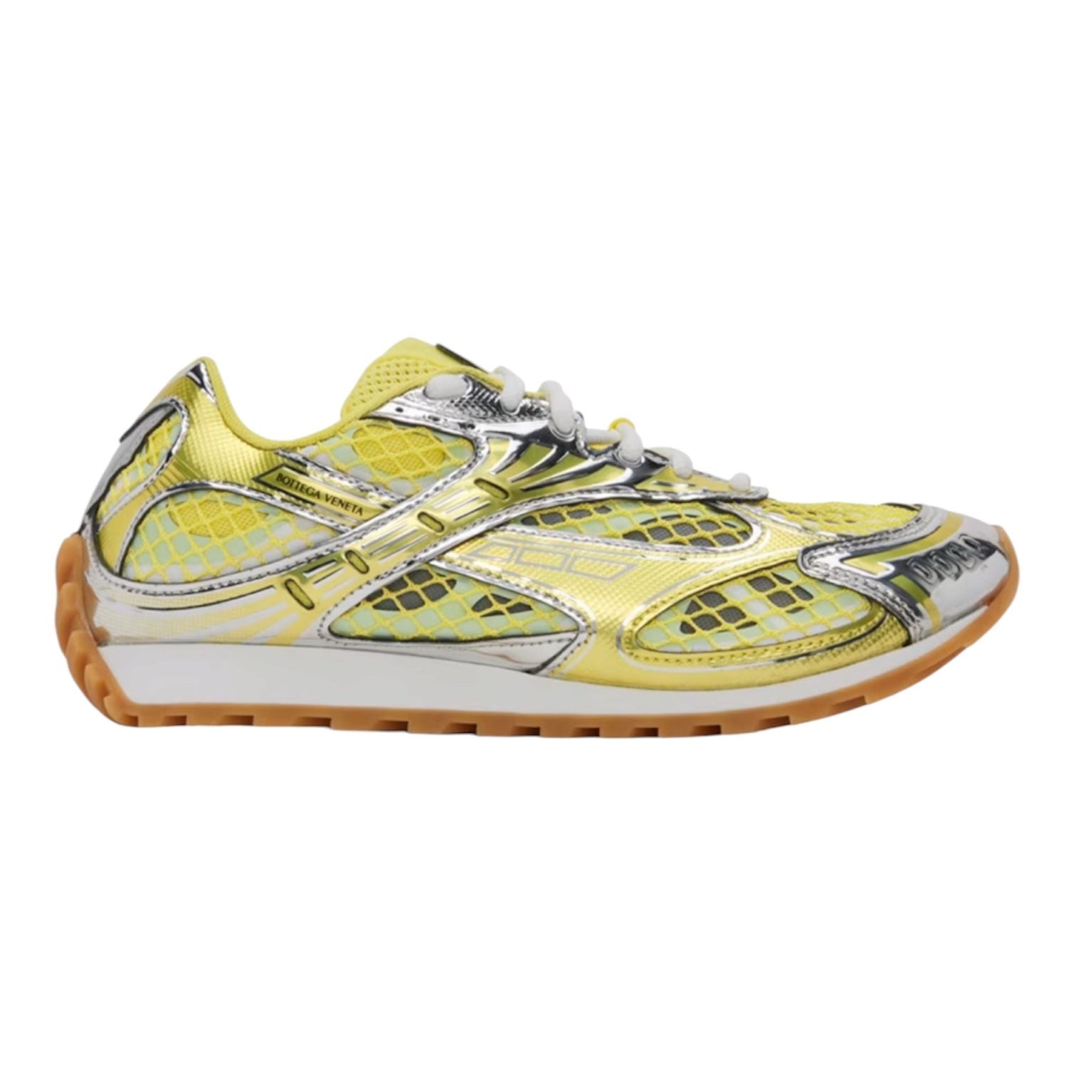 Bottega Vaneta Orbit Sneakers Silver Yellow