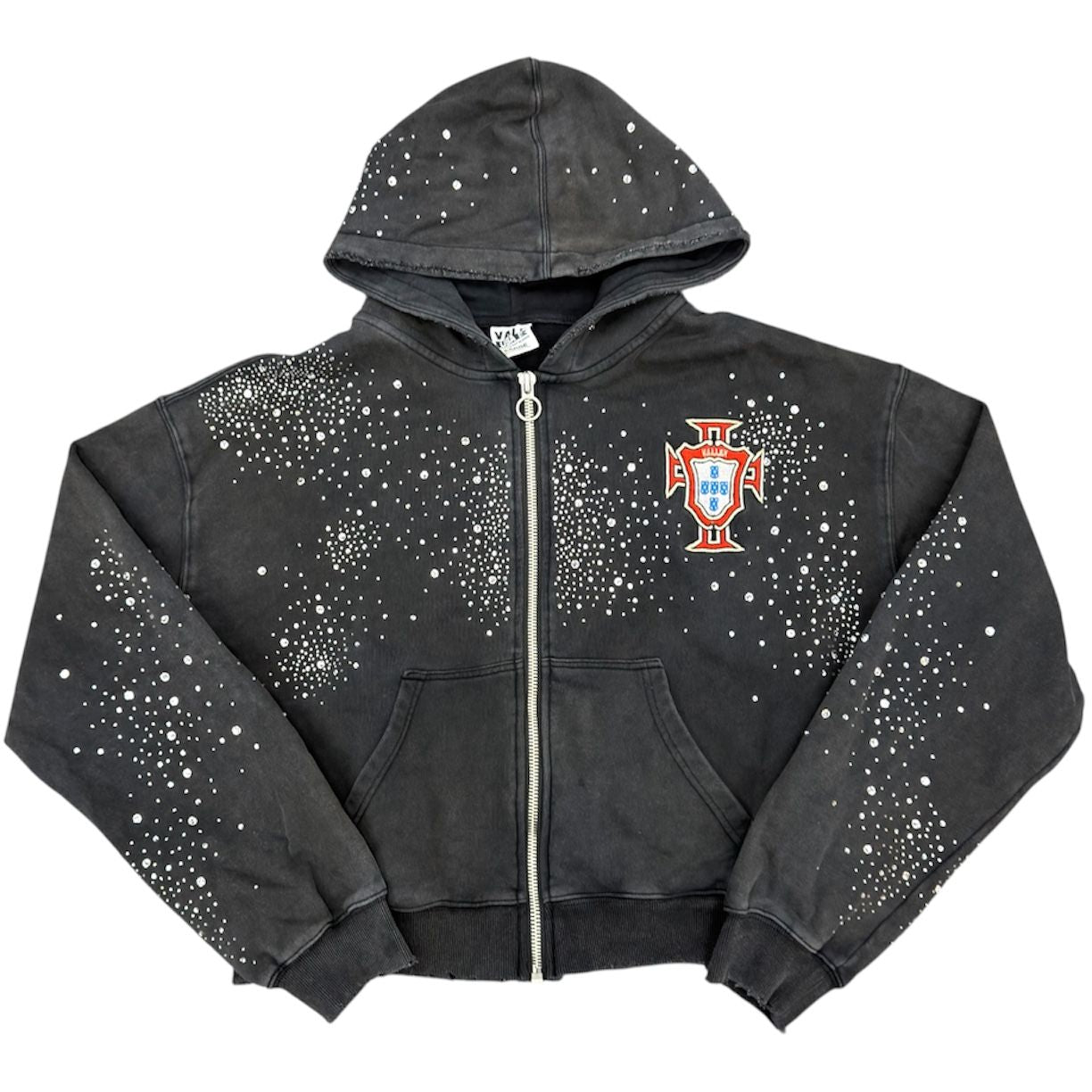 Vale Forever Pluto Clustered Zip Hoodie (Black Wash) - Preowned