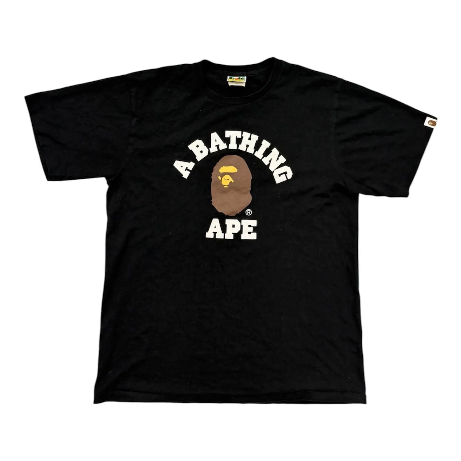Bape College Tee (Black) - Preowned