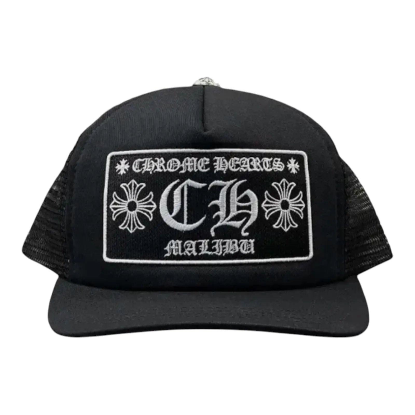 Chrome Hearts CH Malibu Trucker Hat Black/Black