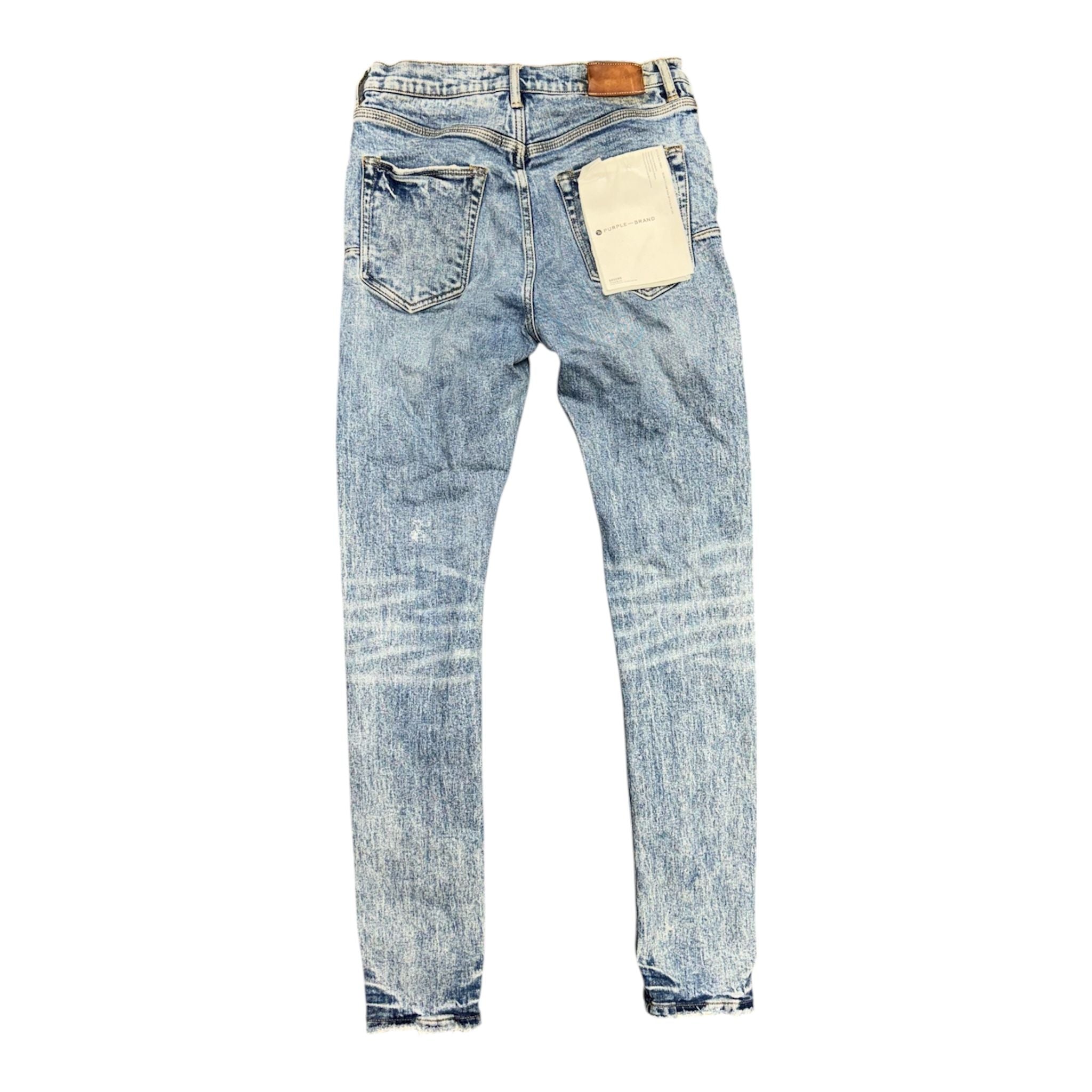 Purple Worn Indigo Patch Jean (Blue) - Preowned