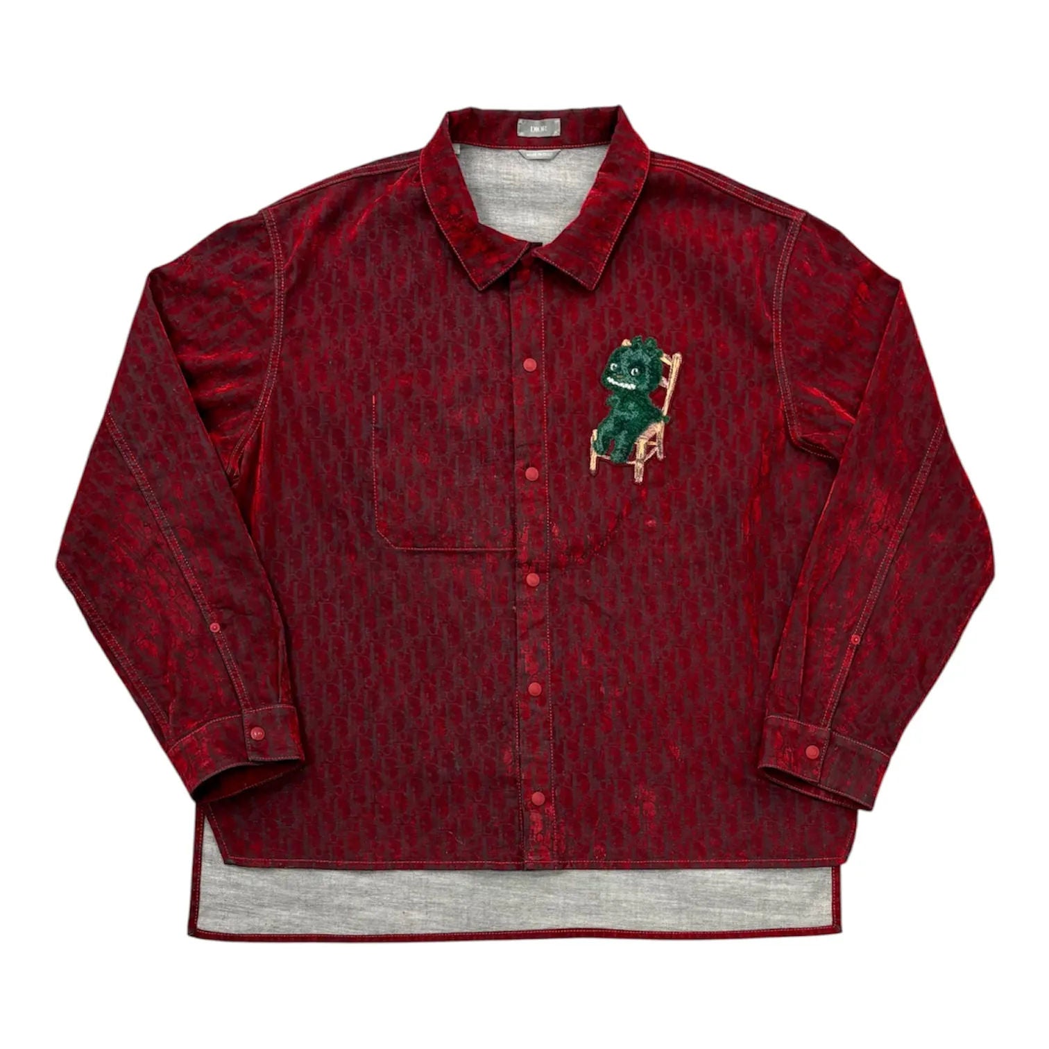 Dior Otani Workshop Patterened Shirt (Red) - Preowned