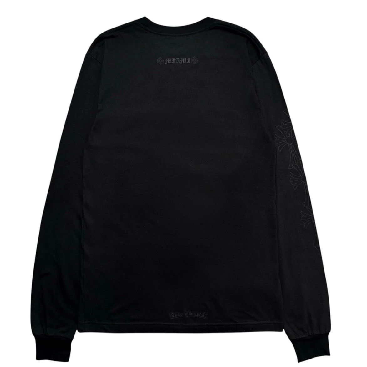 Chrome Hearts Vertial Logo Miami Exclusive LS Tee (Black)