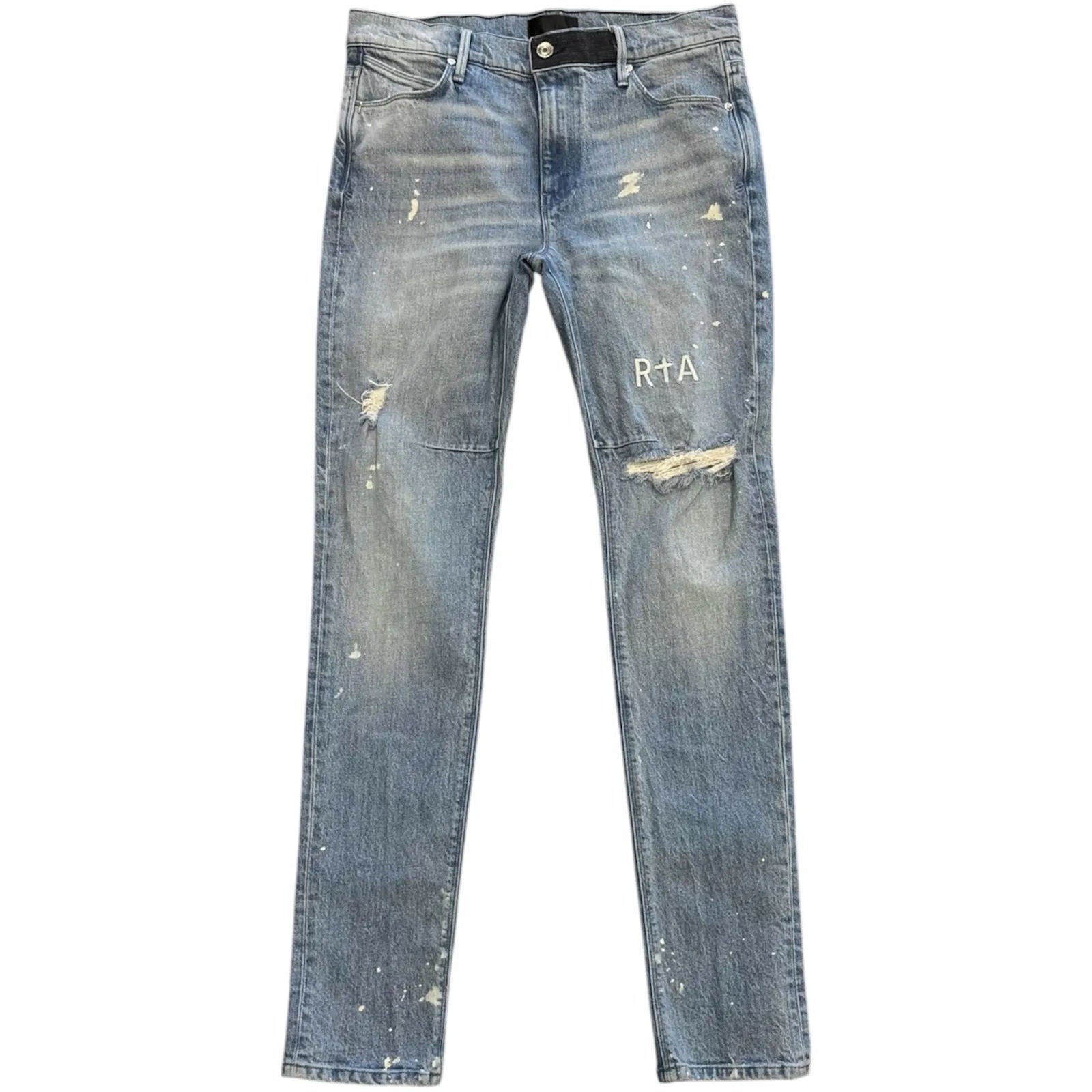 RTA Clayton Distressed Skinny Jeans (Medium Wash) - Preowned