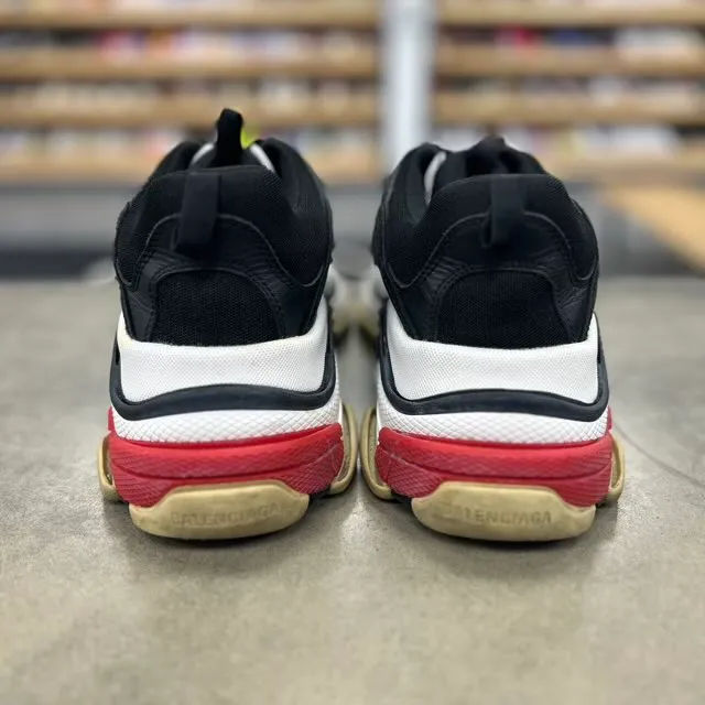Balenciaga Triple S Black White Red (2018 Reissue) - Preowned