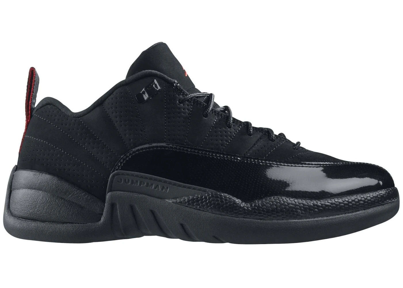 Jordan 12 Retro Low Black Patent - Preowned