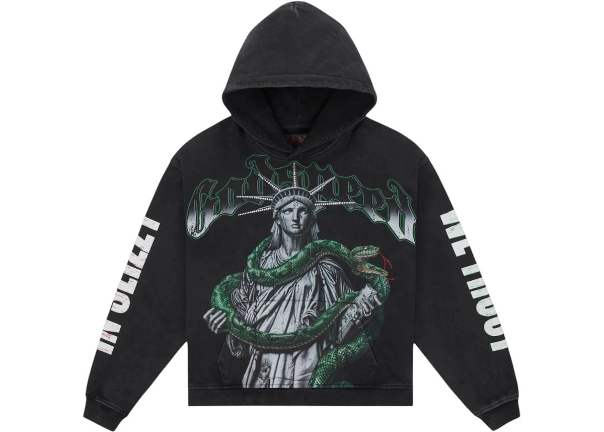 Godspeed Top 5 Slizzy VVS Hoodie Black Wash - Preowned