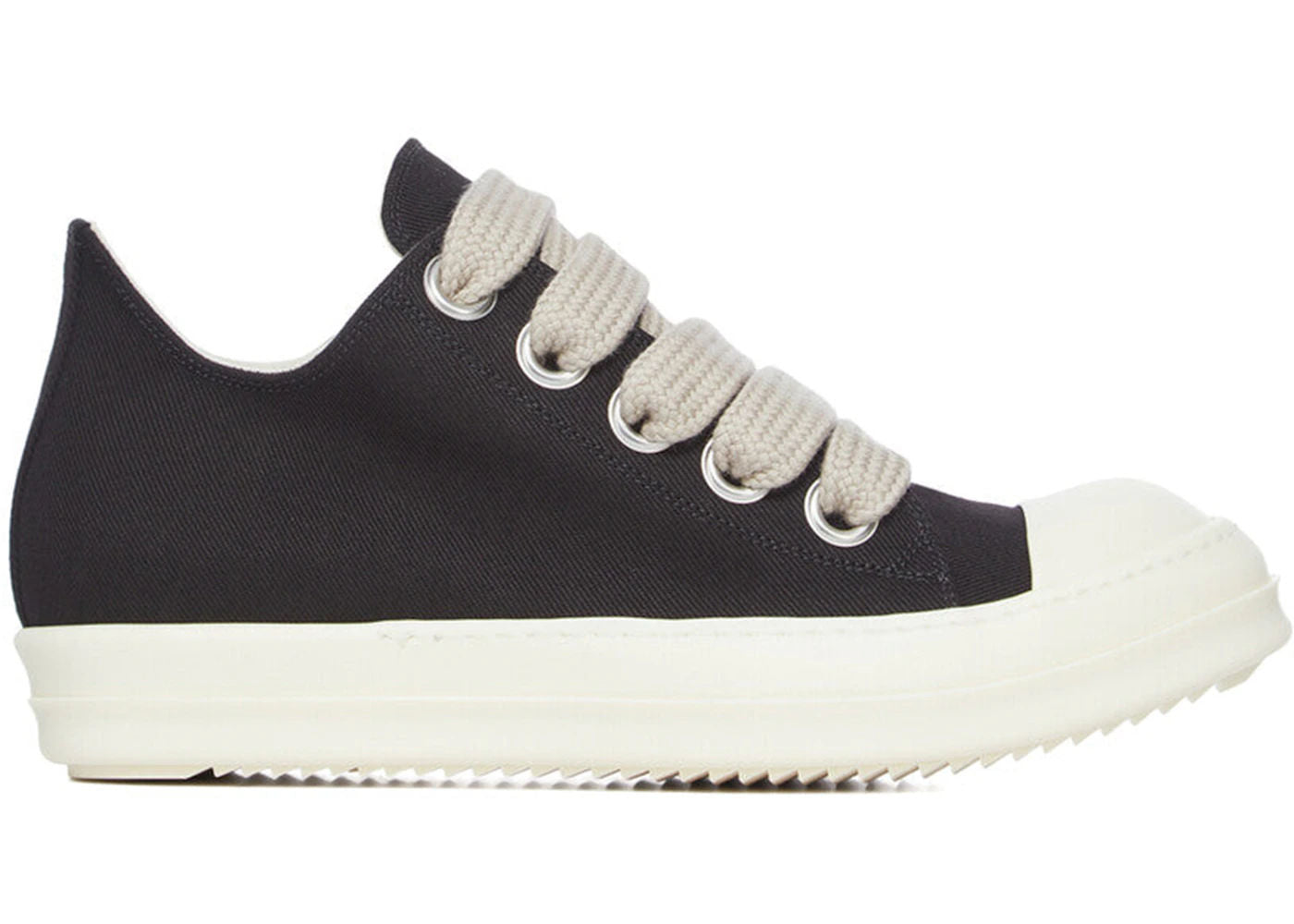 Rick Owens DRKSHDW Jumbolace Low Sneaks Black Milk - Preowned