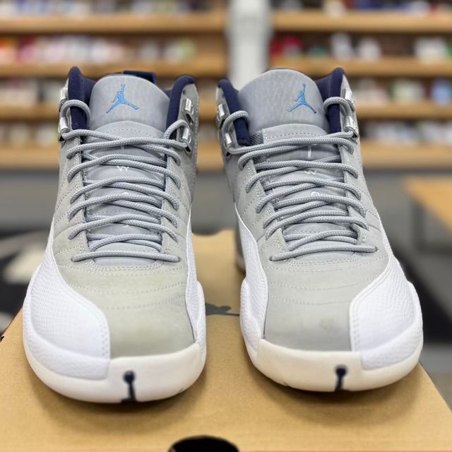 Jordan 12 Retro Grey University Blue - Preowned