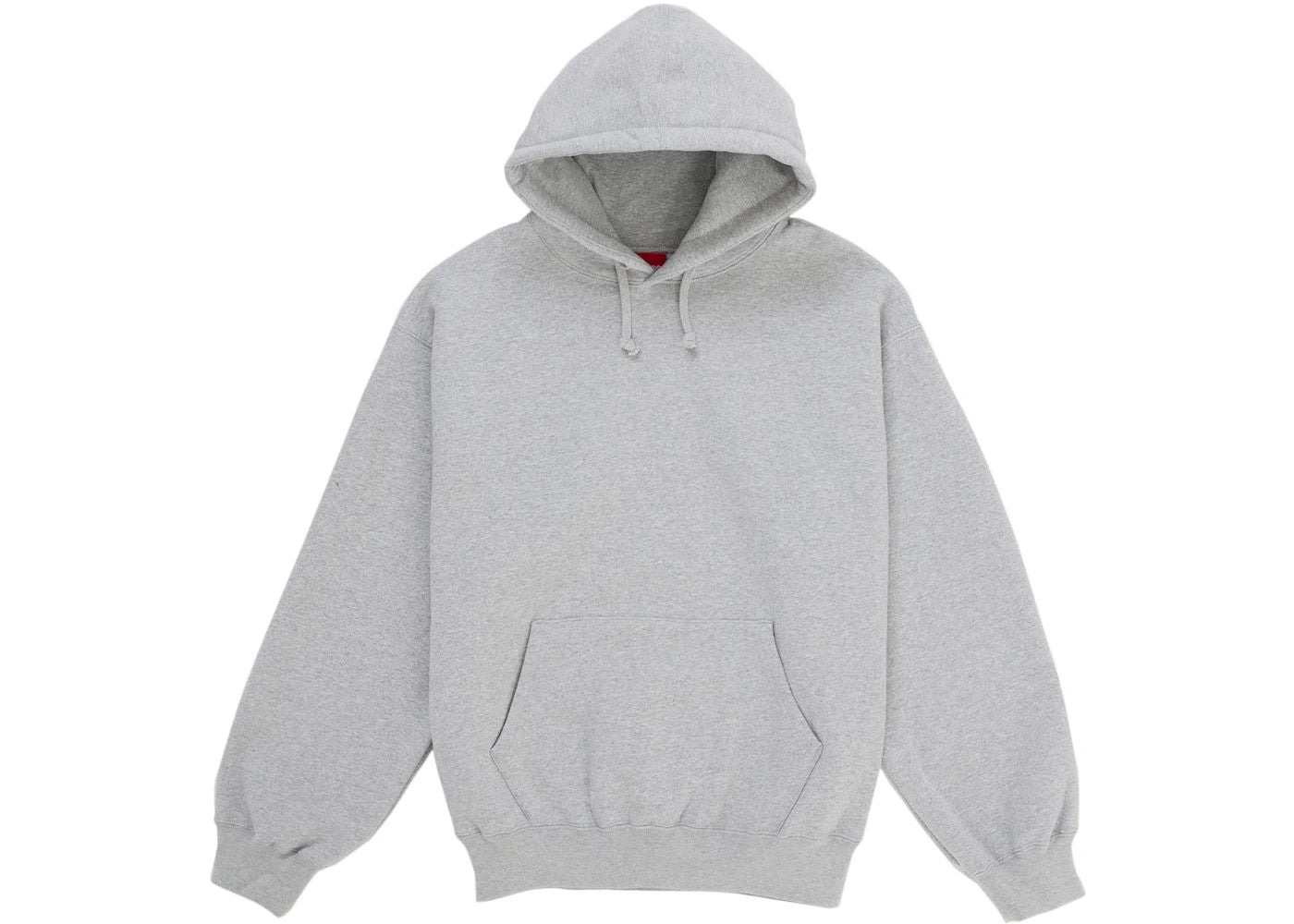 Supreme Satin Applique Hooded Sweatshirt (SS26) Heather Grey - Preowned
