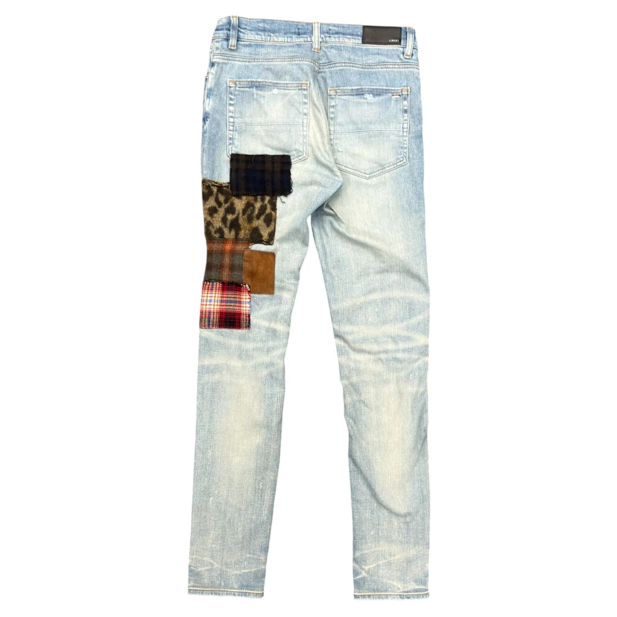 Amiri Art Patch Jeans 'Clay/Indigo' - Preowned