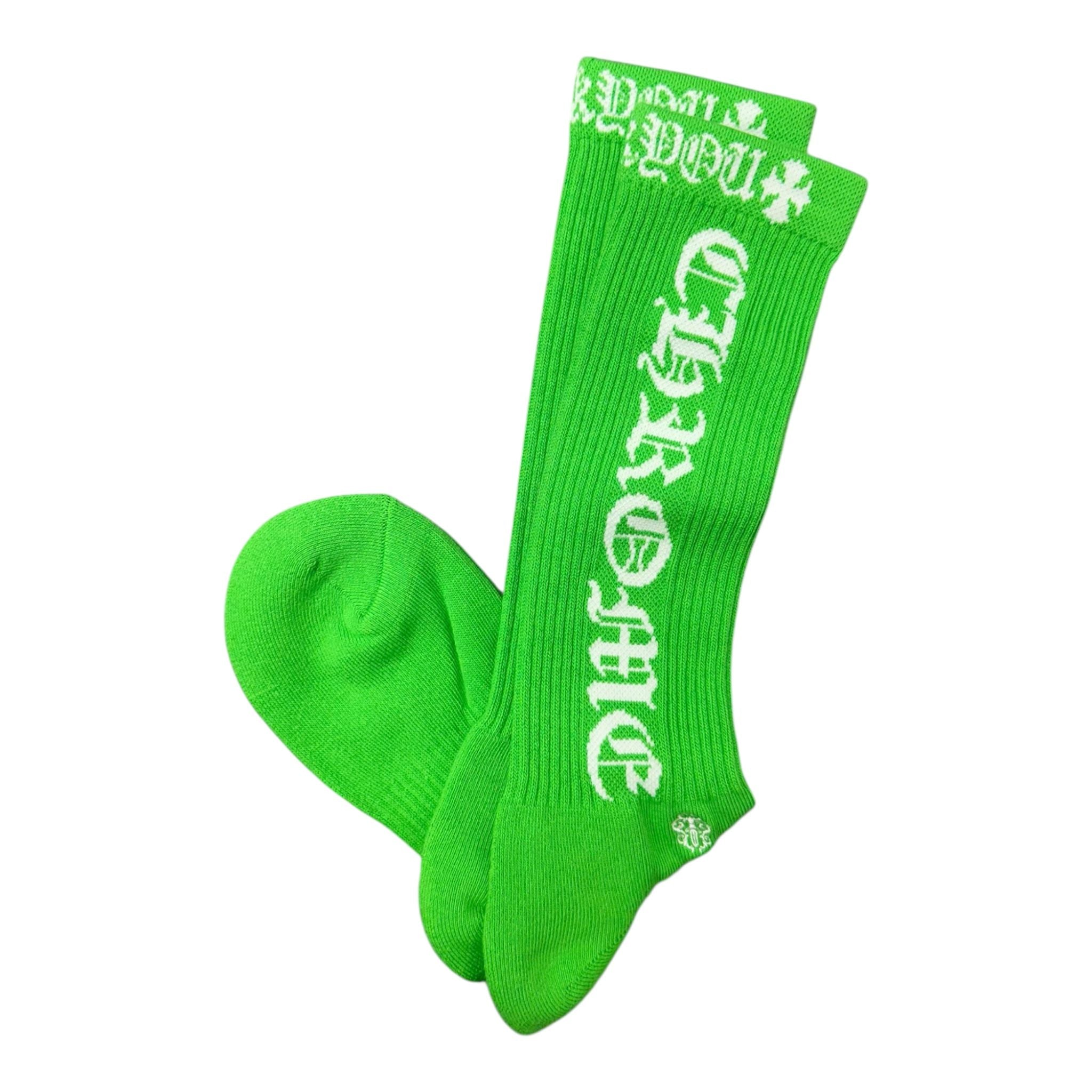 Chrome Hearts Ch Logo Sock (Green)