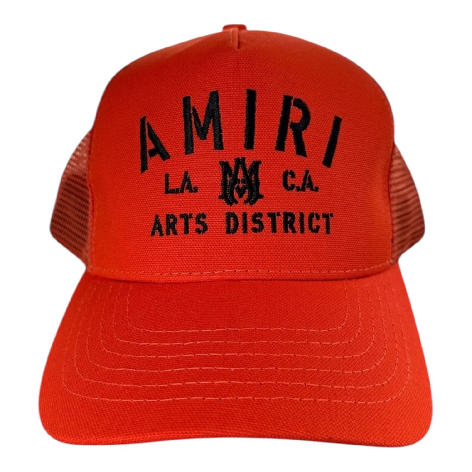 Amiri Arts District Trucker Hat (Orange/Black)