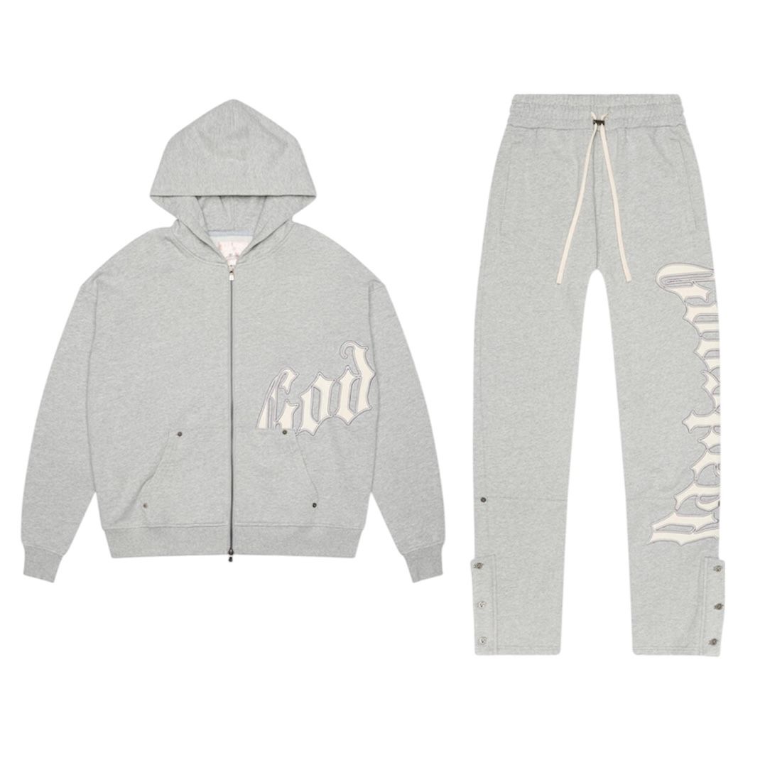 Godspeed OG Logo V2 Sweatsuit (Heather Grey) - Preowned