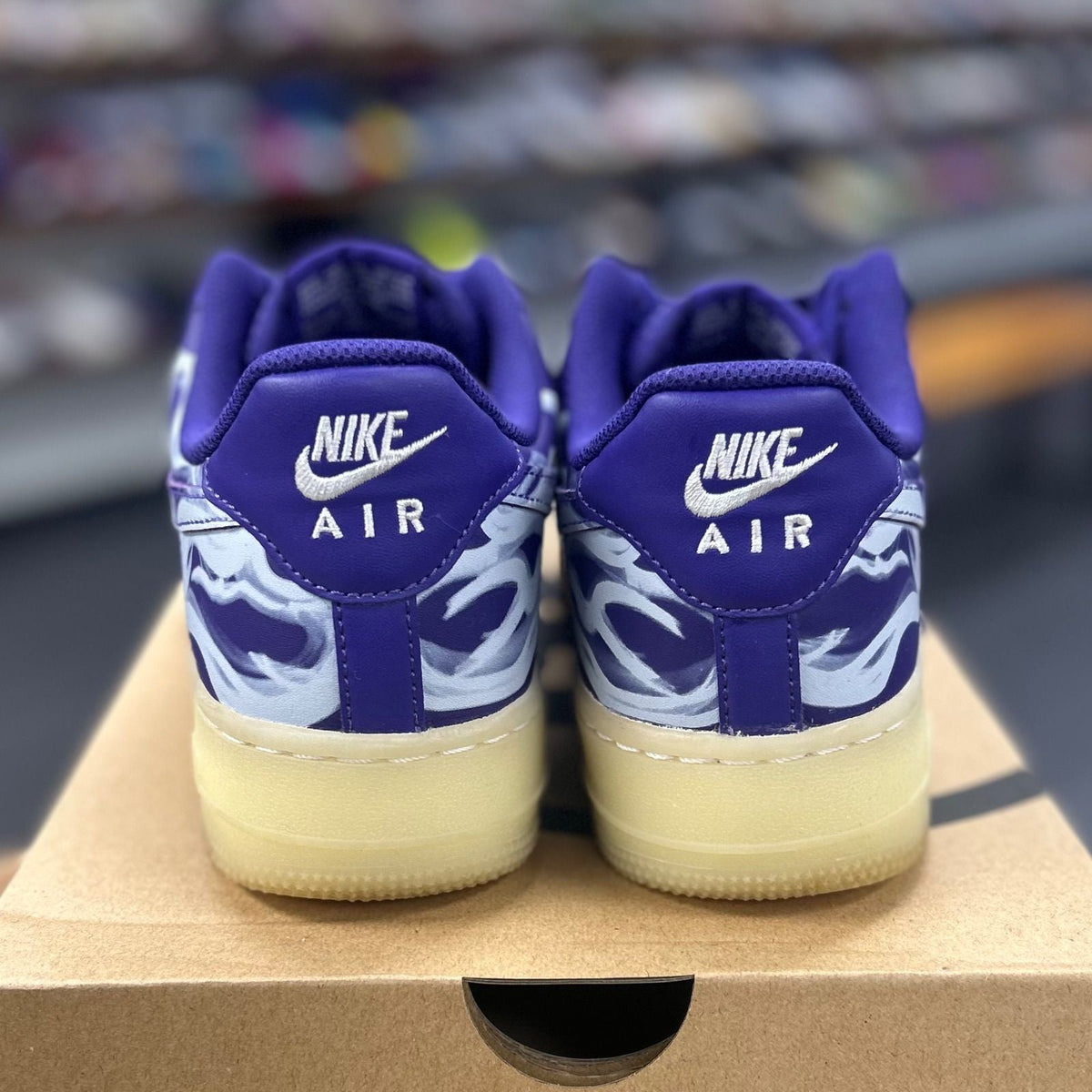 Nike Air Force 1 Low '07 QS Purple Skeleton Halloween (2021) - Preowned