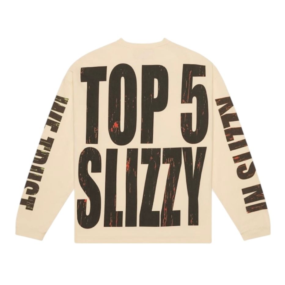 Godspeed Top 5 Slizzy L/S Tee (Bone)