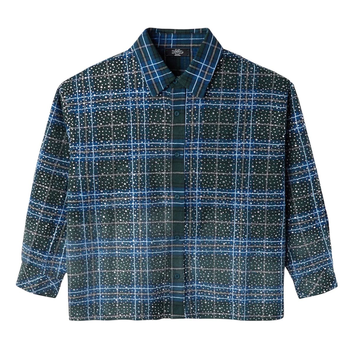 HMDD Disco Flannel (Green/Blue)