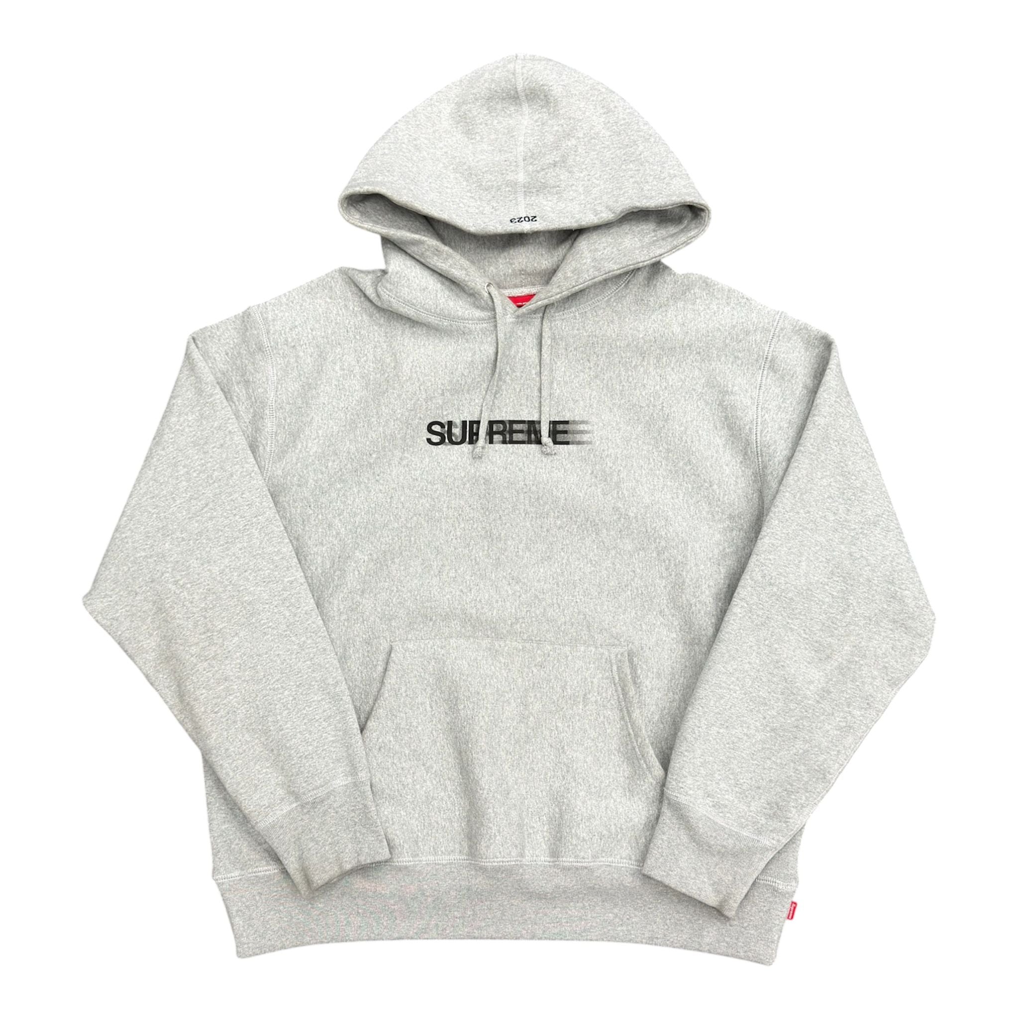 Supreme Motion Logo Hoodie (Heather Grey) - Preowned