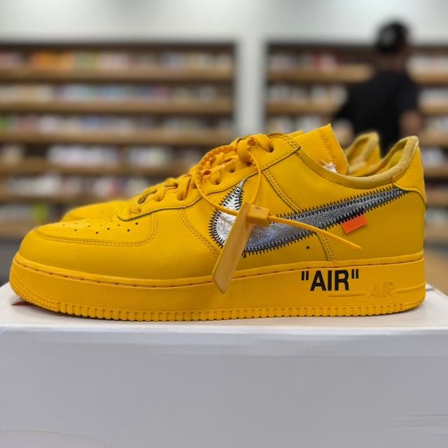 Nike Air Force 1 Low Off-White ICA University Gold - Preowned