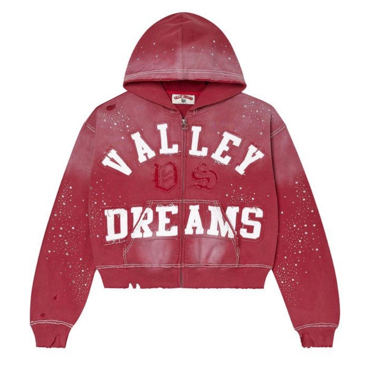 Vale Forever Classico Zip Up Hoodie (Ruby)