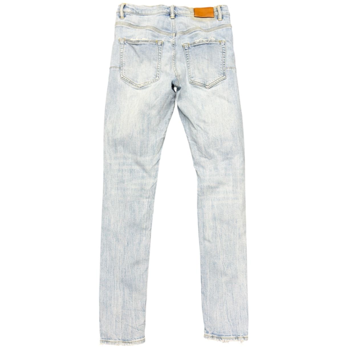 Purple Brand P002 Denim Jeans (Light Wash Knee Blowout) - Preowned