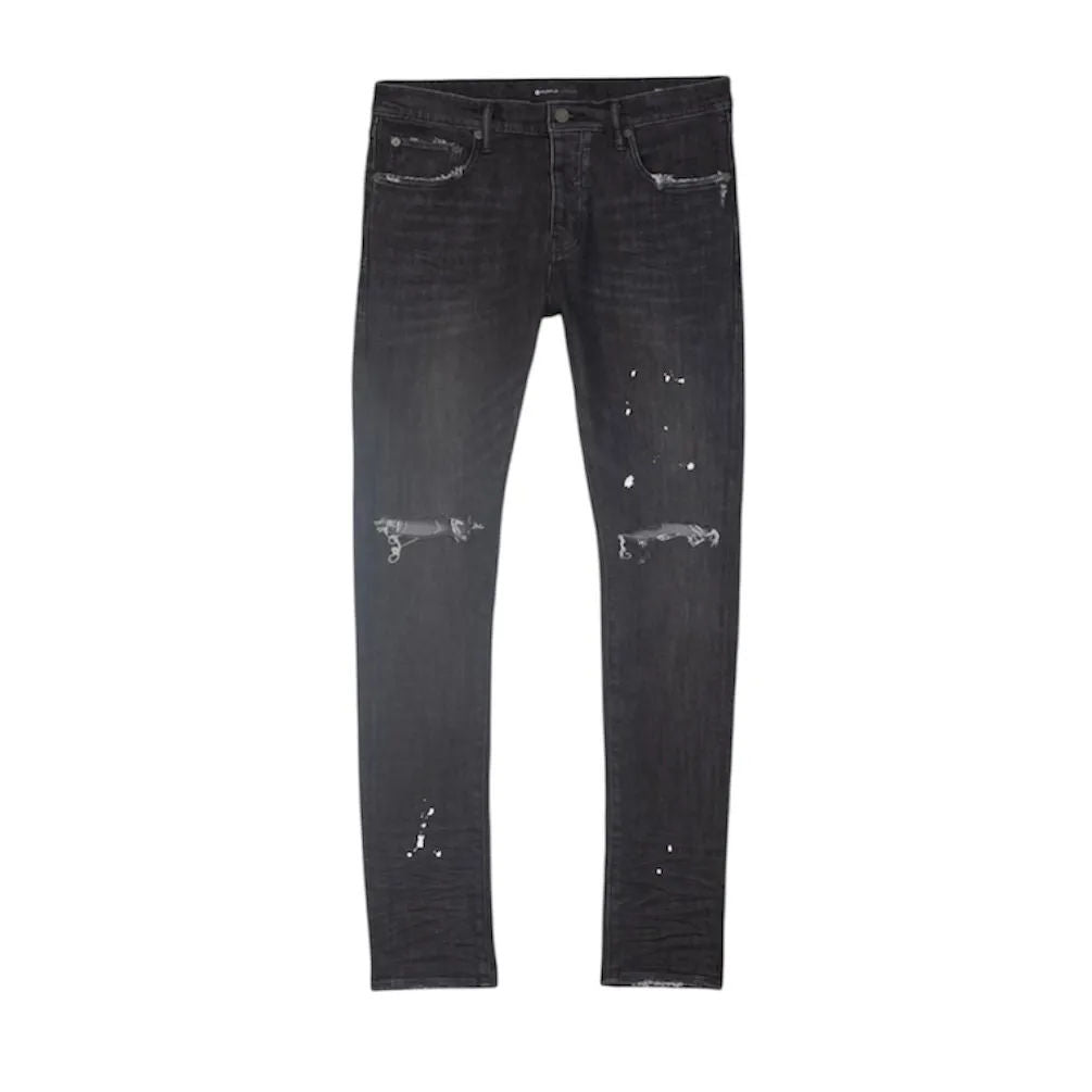 Purple Brand Overspray Jean (Black) - Preowned
