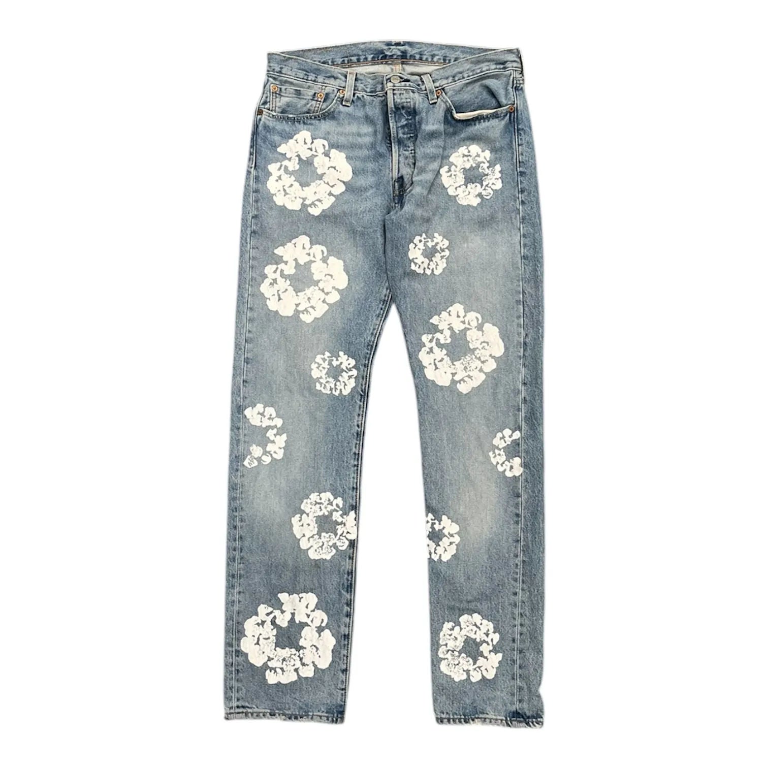 Denim Tears x Levi's Cotton Wreath Jean Light Wash - Preowned